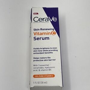 CeraVe Skin Renewing Vitamin C Serum Unisex‎ 1oz White New 10% Pure Vitamin C